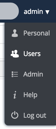 Add your own admin user - change to the user admin panel